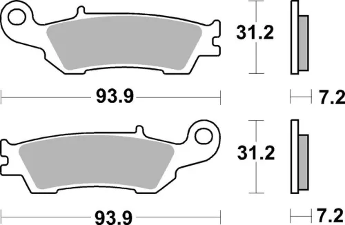 Remblokkenset, schijfrem BREMBO 07YA47SD)