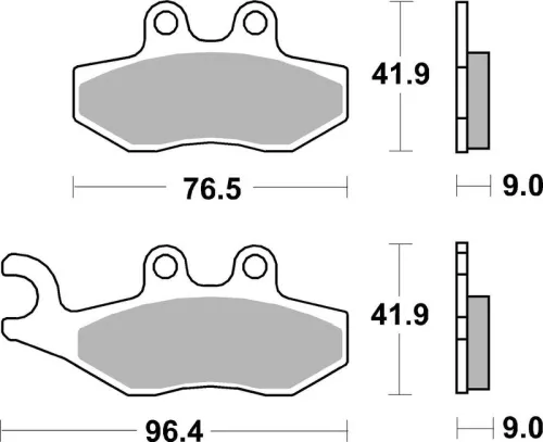 Remblokkenset, schijfrem BREMBO 07056)