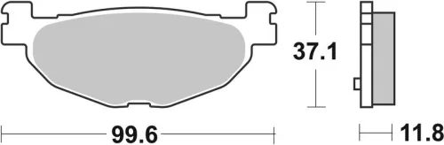 Remblokkenset, schijfrem BREMBO 07059XS)