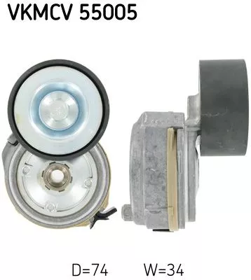 Riemspanner, V-geribbelde riem SKF VKMCV 55005)