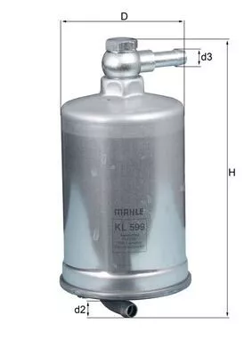 Brandstoffilter KNECHT KL 599)
