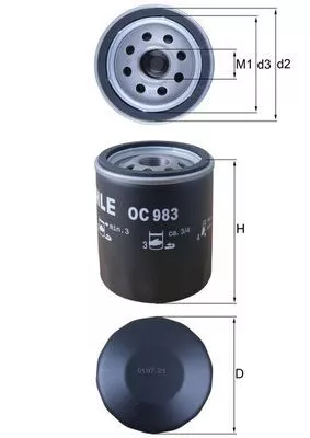Oil Filter KNECHT OC 983)