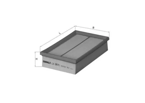 Luchtfilter KNECHT LX 2671)