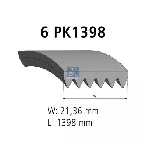 V-ribbed Belt DT Spare Parts 6.31515)
