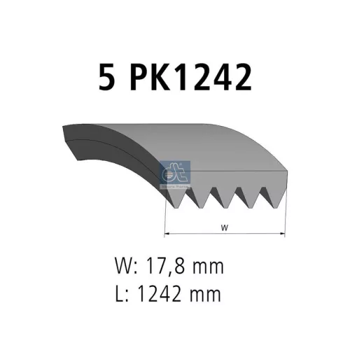 V-vormige riem DT Spare Parts 6.31507)