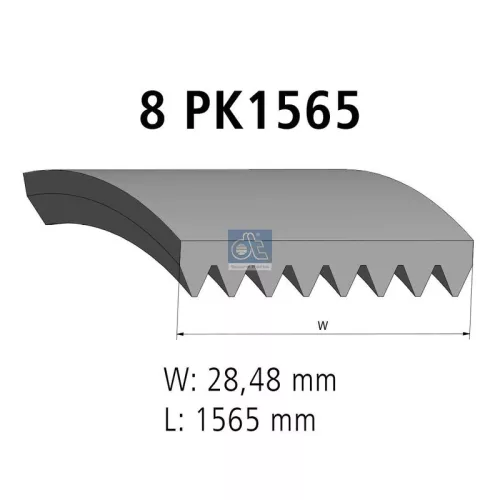 V-vormige riem DT Spare Parts 2.15551)