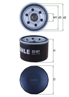Oil Filter KNECHT OC 607)