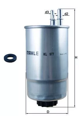 Brandstoffilter KNECHT KL 977D)
