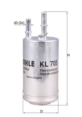Brandstoffilter KNECHT KL 705)