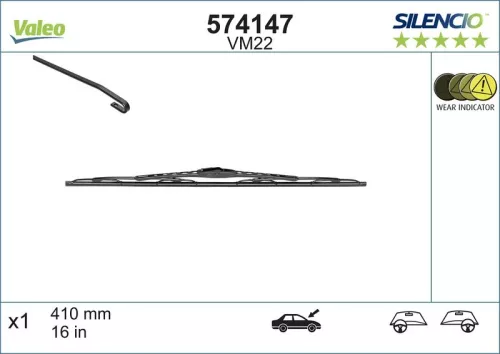 Wiper Blade VALEO 574147)