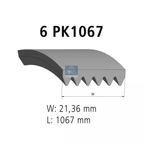 V-ribbed Belt DT Spare Parts 6.31511)
