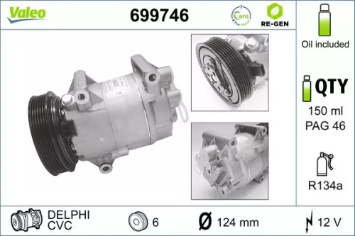 Compressor, air conditioning VALEO 699746)