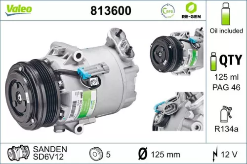 Compressor, air conditioning VALEO 813600)