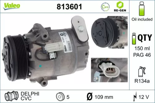 Compressor, air conditioning VALEO 813601)