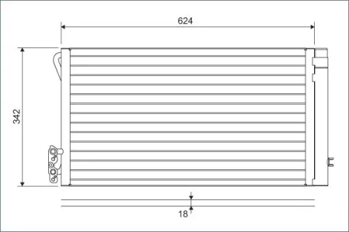 Condensor, airconditioning VALEO 814012)