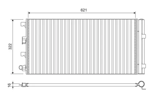 Condensor, airconditioning VALEO 814178)