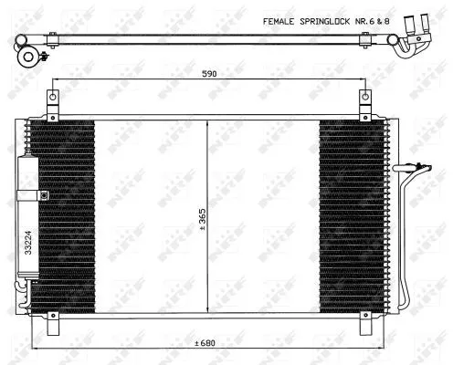 Condenser, air conditioning NRF 35624)