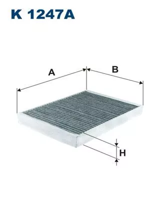 Filter, cabin air FILTRON K 1247A)
