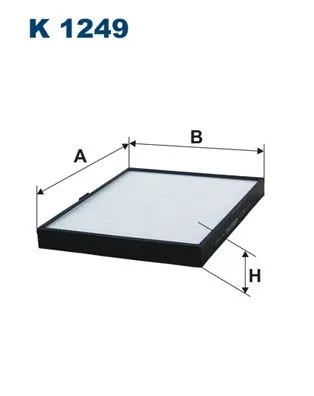 Filter, cabinelucht FILTRON K 1249)