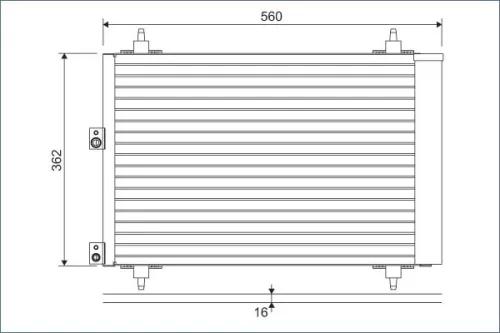 Condenser, air conditioning VALEO 814080)