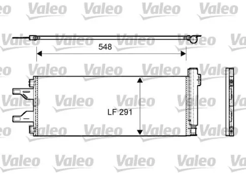 Condenser, air conditioning VALEO 814069)