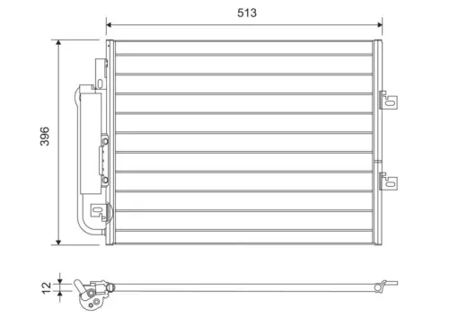 Condensor, airconditioning VALEO 814061)