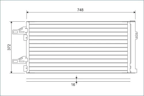 Condensor, airconditioning VALEO 814085)