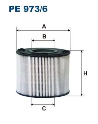 Brandstoffilter FILTRON PE 973/6)