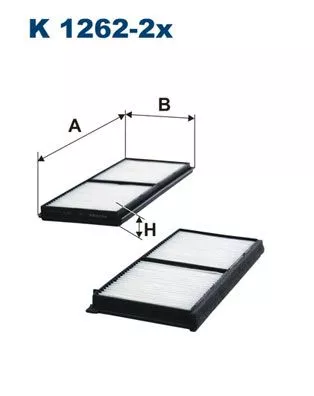 Filter, cabinelucht FILTRON K 1262-2x)