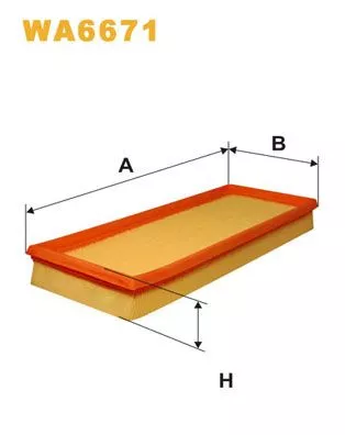Luchtfilter WIX FILTERS WA6671)
