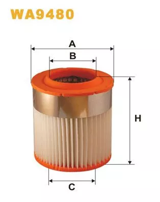 Luchtfilter WIX FILTERS WA9480)
