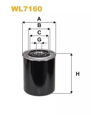 Oil Filter WIX FILTERS WL7160)