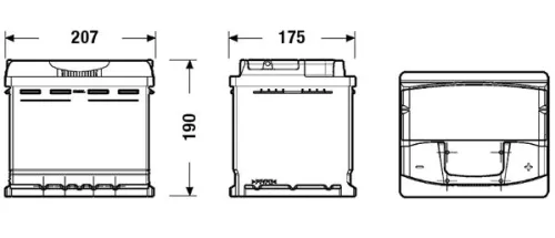 Starter Battery EXIDE EA530)