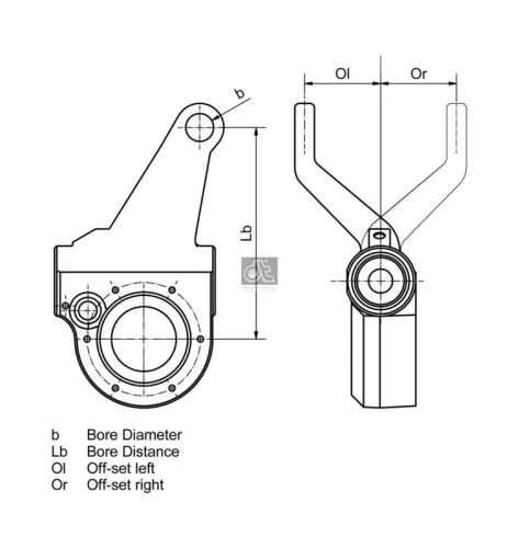 Afsteller, remsysteem DT Spare Parts 6.60120)