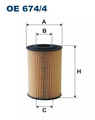 Oliefilter FILTRON OE 674/4)