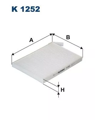 Filter, cabin air FILTRON K 1252)