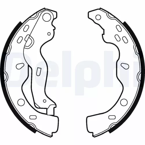 Brake Shoe Set DELPHI LS2009)
