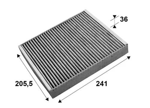 Filter, cabin air VALEO 715659)