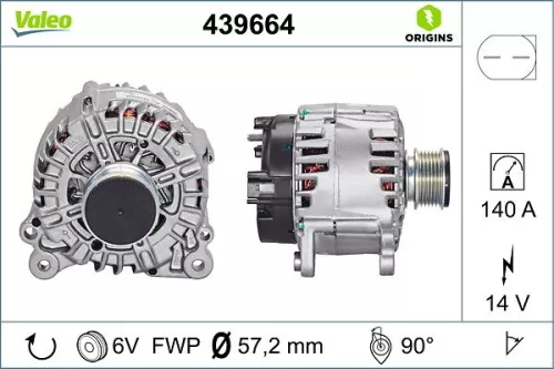 Alternator VALEO 439664)