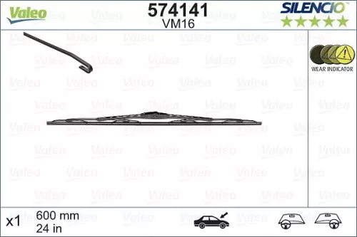 Wiper Blade VALEO 574141)