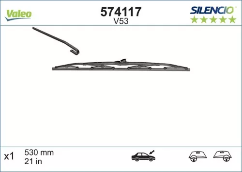 Ruitenwisser VALEO 574117)