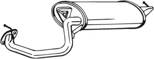 Achterdemper BOSAL 228-153)