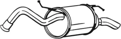 Achterdemper BOSAL 228-053)
