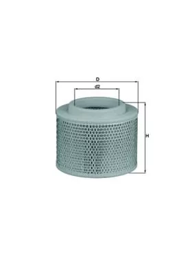 Luchtfilter KNECHT LX 2808/1)