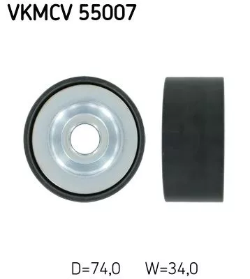 Ombuigings-/geleidingspoelie, V-geribbelde riem SKF VKMCV 55007)