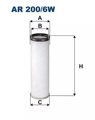 Secondary Air Filter FILTRON AR 200/6W)