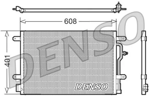Condenser, air conditioning DENSO DCN02011)