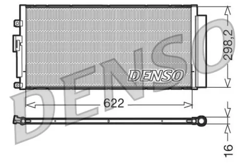 Condensor, airconditioning DENSO DCN09046)