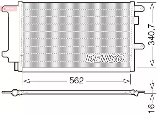 Condensor, airconditioning DENSO DCN12003)