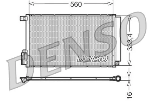 Condensor, airconditioning DENSO DCN13109)